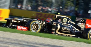 Lotus-Renault driver Romain Grosjean of