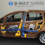 Nuova Ford B-MAX, particolare della scocca - UltimoGiro.com