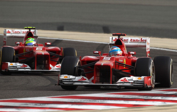 f1 ferrari alonso settimo massa raccoglie punti in bahrain