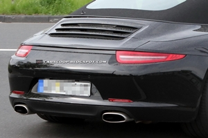 porsche 991 targa foto spia
