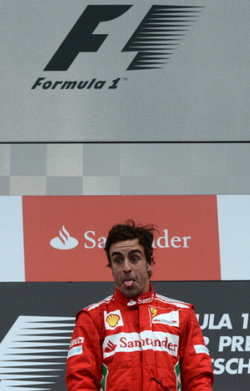 alonso podio gp germania 2012