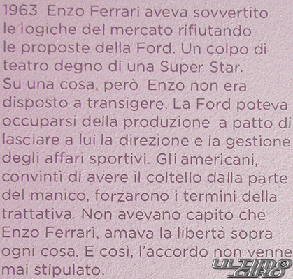 Casa Museo Enzo Ferrari (MEF) Modena, Accordo Ferrari-Ford 01 - UltimoGiro.com
