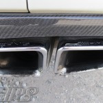 Mercedes-Benz CLS 63 AMG Shooting Brake, prova test drive (particolare degli scarichi con logo AMG) - UltimoGiro.com