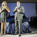 Maserati Quattroporte, presentazione a Milano il 7 febbraio 2013 con Natasha Stefanenko madrina della serata insieme con Giulio Pastore, Responsabile Regione Europa di Maserati - UltimoGiro.com