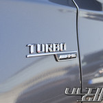 Mercedes-Benz Classe A 45 AMG, particolare del badge Turbo AMG - UltimoGiro.com
