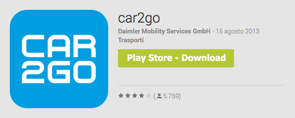 Car2Go Android App Google Play Store download - UltimoGiro.com