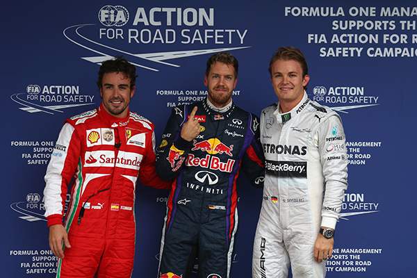 Qualifiche GP Brasile 2013, il bagnato non ferma il mostruoso Vettel